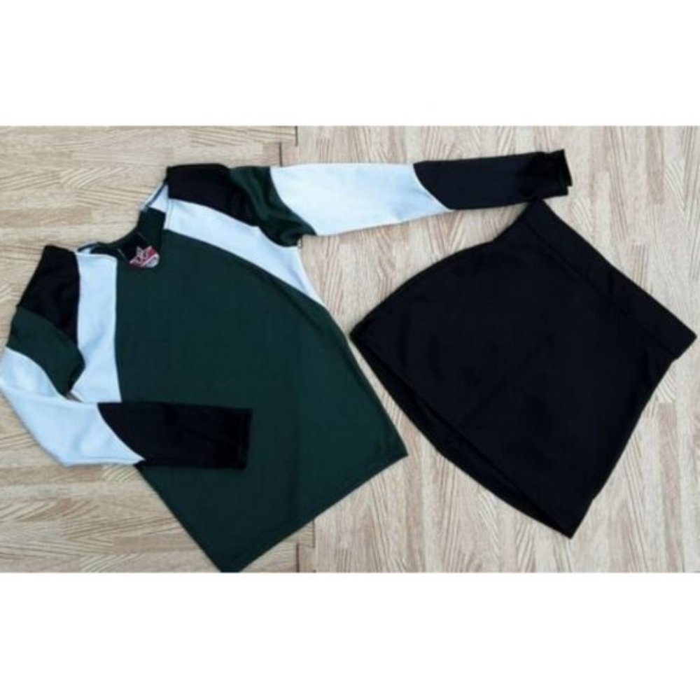 NEW GIRL TODDLER CHEERLEADER UNIFORM TOP SKIRT